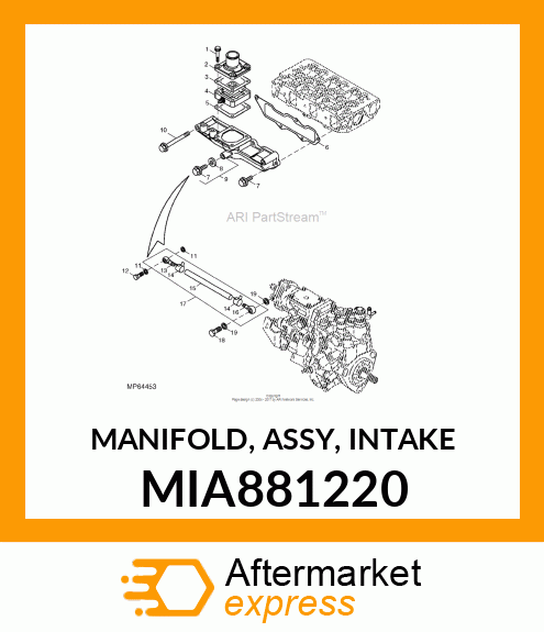 MANIFOLD, ASSY, INTAKE MIA881220