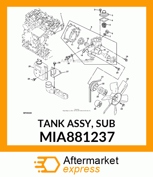 TANK ASSY, SUB MIA881237