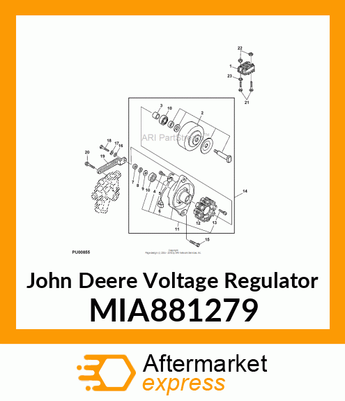 VOLTAGE REGUALTOR, 20AMP (am101406) MIA881279