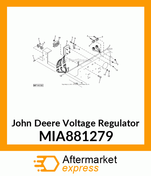 VOLTAGE REGUALTOR, 20AMP (am101406) MIA881279