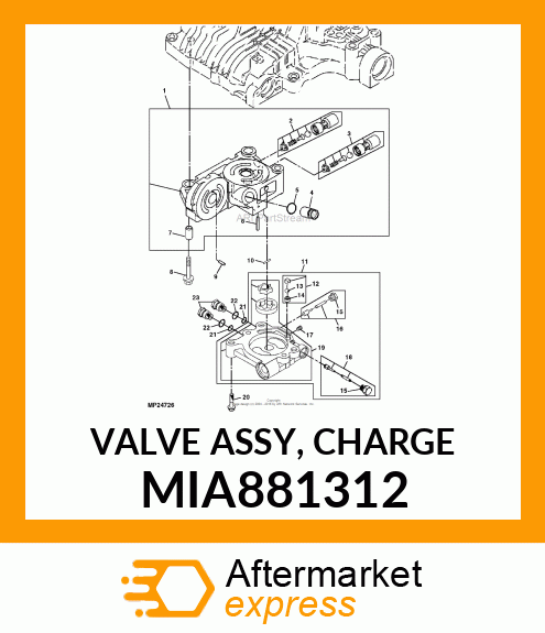 VALVE ASSY, CHARGE MIA881312