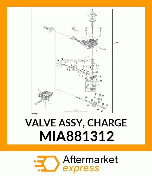 VALVE ASSY, CHARGE MIA881312