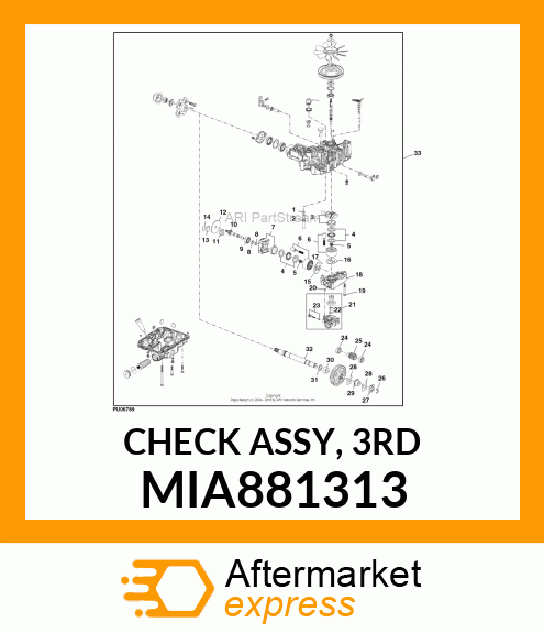 CHECK ASSY, 3RD MIA881313