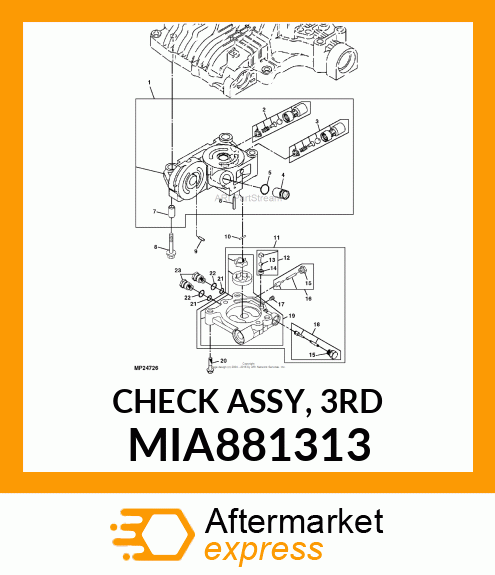 CHECK ASSY, 3RD MIA881313