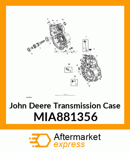 TRANSMISSION CASE RH MIA881356