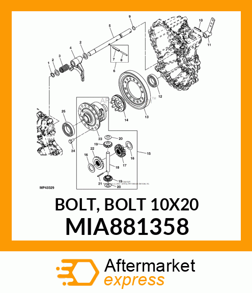 BOLT, BOLT 10X20 MIA881358