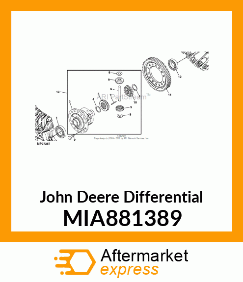 DIFFERENTIAL, DIFFERENTIAL CMP 8PI MIA881389