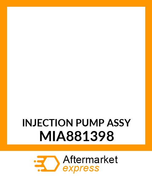 INJECTION PUMP ASSY MIA881398