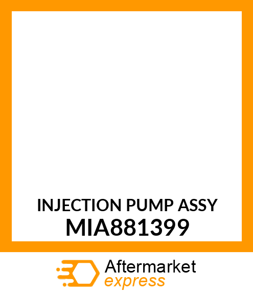 INJECTION PUMP ASSY MIA881399