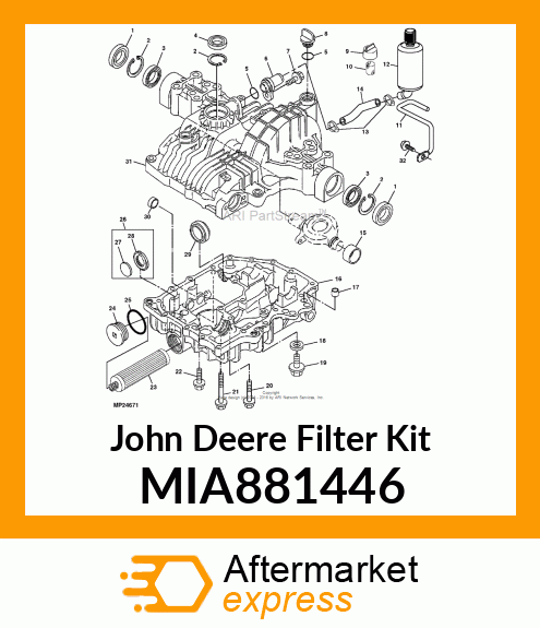 FILTER KIT MIA881446