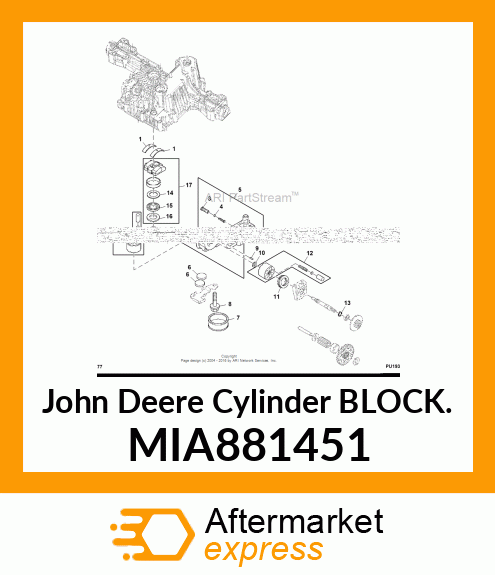 CYLINDER BLOCK ASSY. MIA881451