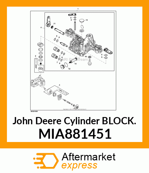 CYLINDER BLOCK ASSY. MIA881451