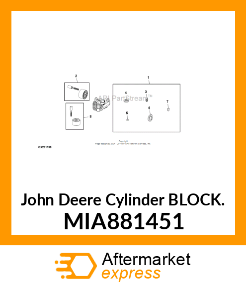 CYLINDER BLOCK ASSY. MIA881451