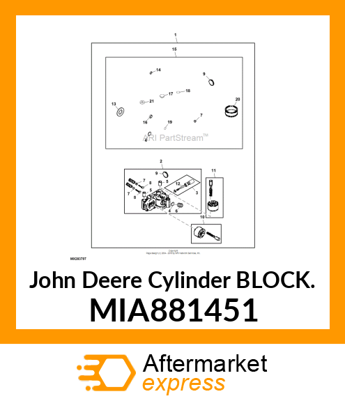 CYLINDER BLOCK ASSY. MIA881451