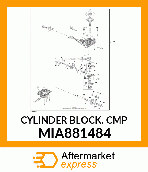 CYLINDER BLOCK CMP MIA881484