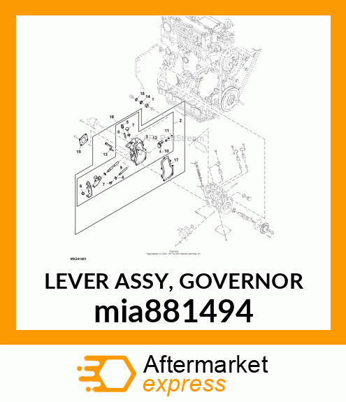 LEVER ASSY, GOVERNOR mia881494