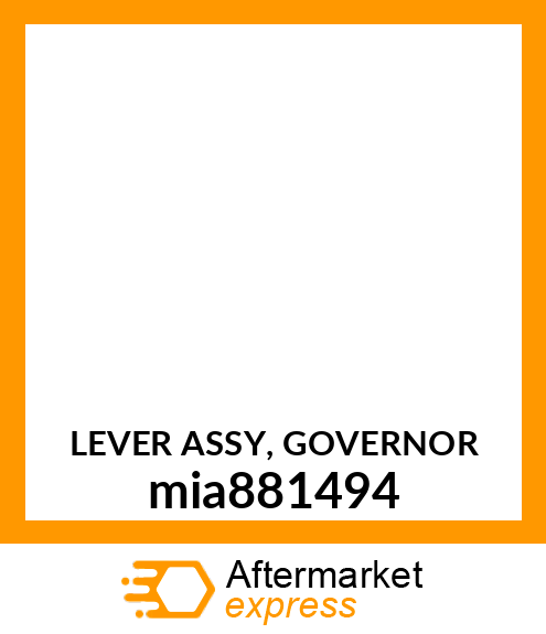 LEVER ASSY, GOVERNOR mia881494