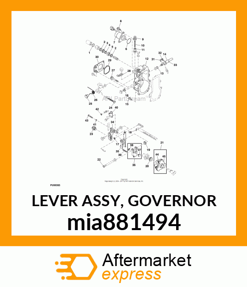 LEVER ASSY, GOVERNOR mia881494