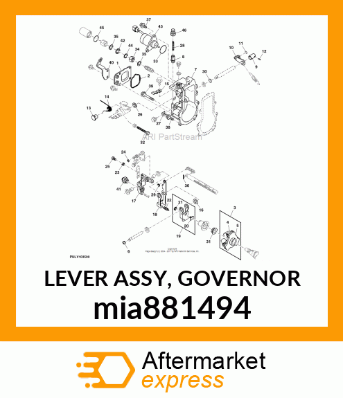 LEVER ASSY, GOVERNOR mia881494