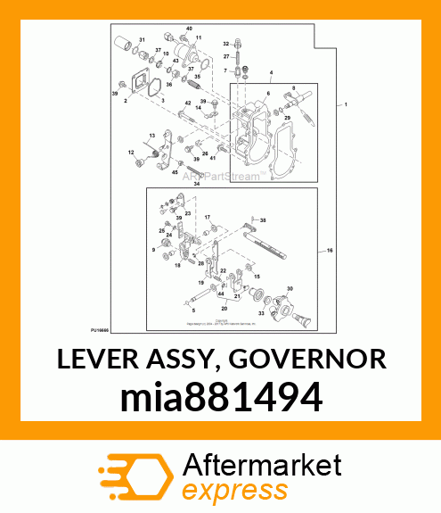 LEVER ASSY, GOVERNOR mia881494