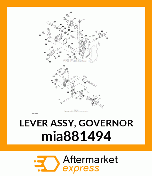 LEVER ASSY, GOVERNOR mia881494