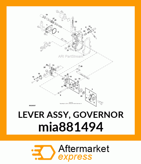 LEVER ASSY, GOVERNOR mia881494