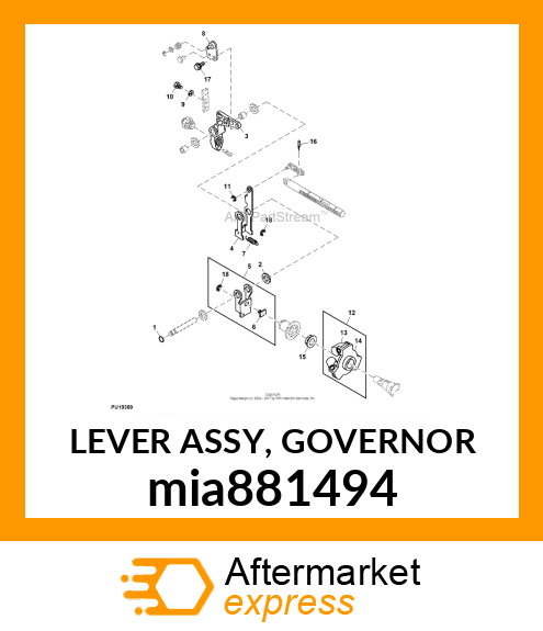 LEVER ASSY, GOVERNOR mia881494