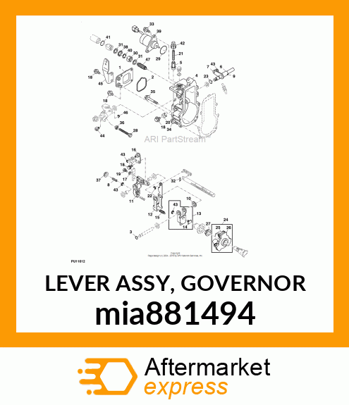 LEVER ASSY, GOVERNOR mia881494