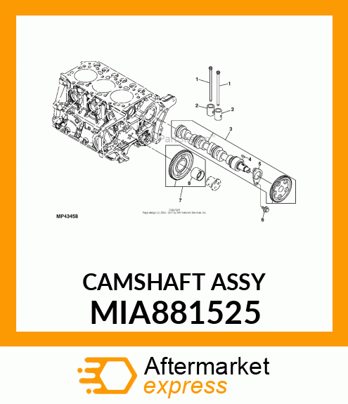 CAMSHAFT ASSY MIA881525