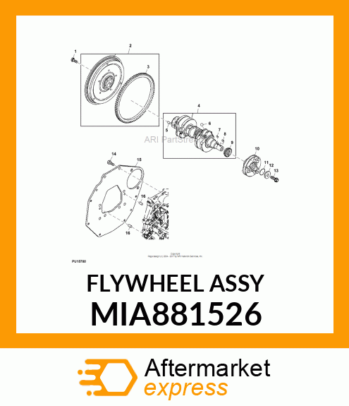 FLYWHEEL ASSY MIA881526