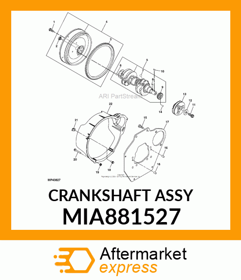 CRANKSHAFT ASSY MIA881527