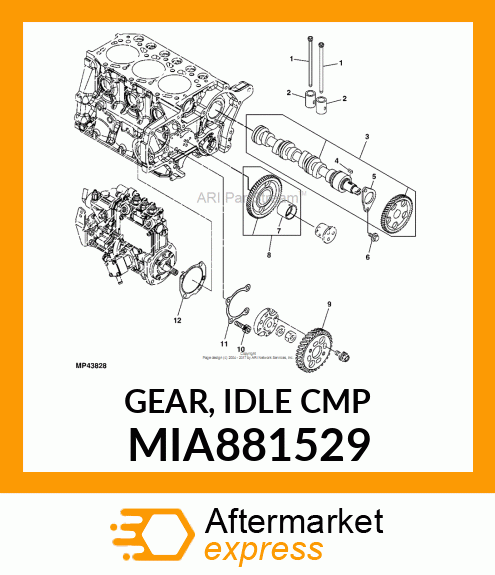 GEAR, IDLE CMP MIA881529