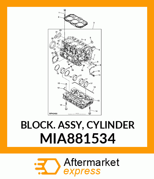 CYLINDER BLOCK MIA881534