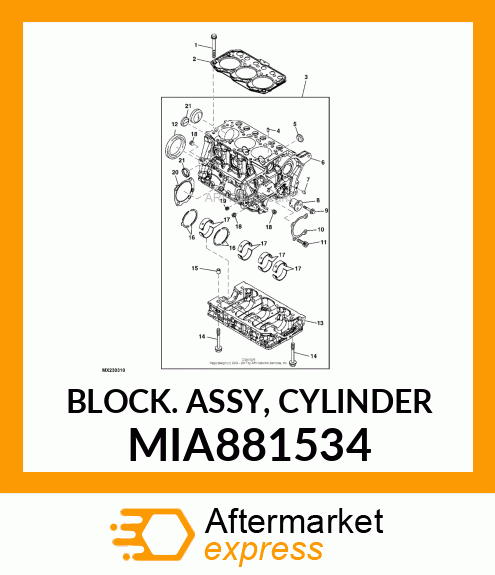 CYLINDER BLOCK MIA881534