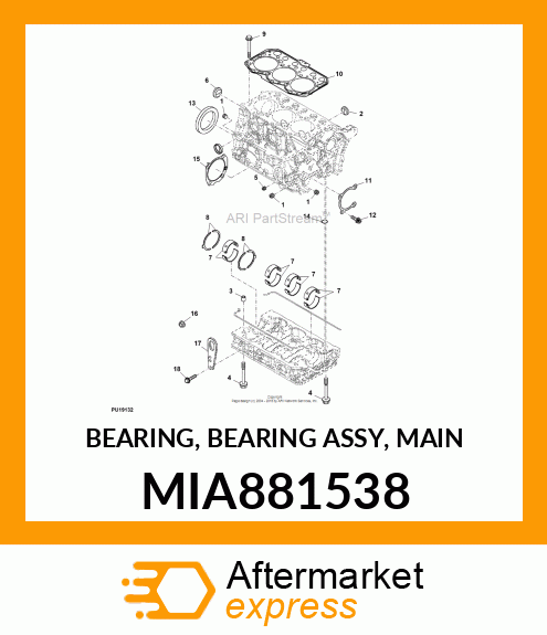 BEARING, BEARING ASSY, MAIN MIA881538