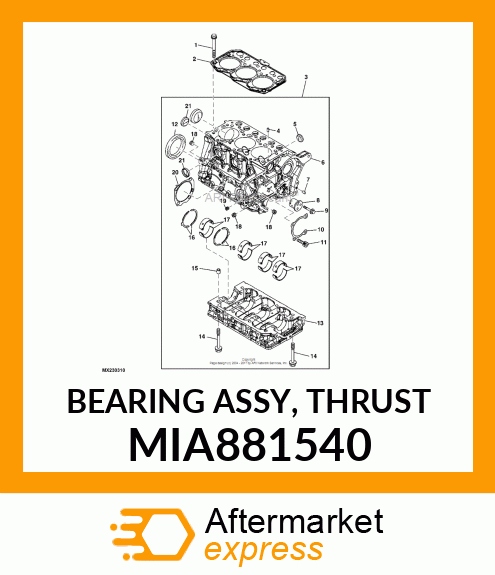 BEARING ASSY, THRUST MIA881540