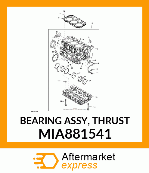 BEARING ASSY, THRUST MIA881541