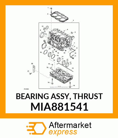 BEARING ASSY, THRUST MIA881541