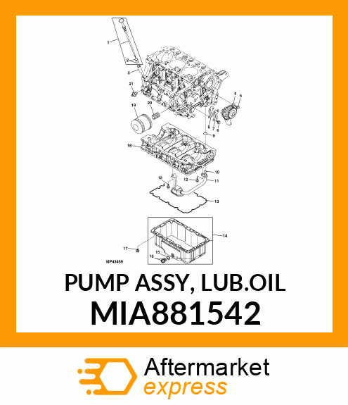 PUMP ASSY, LUB.OIL MIA881542