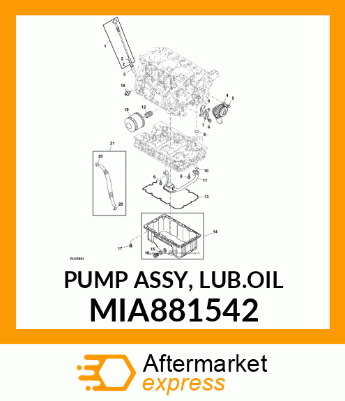 PUMP ASSY, LUB.OIL MIA881542