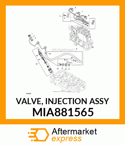 VALVE, INJECTION ASSY MIA881565