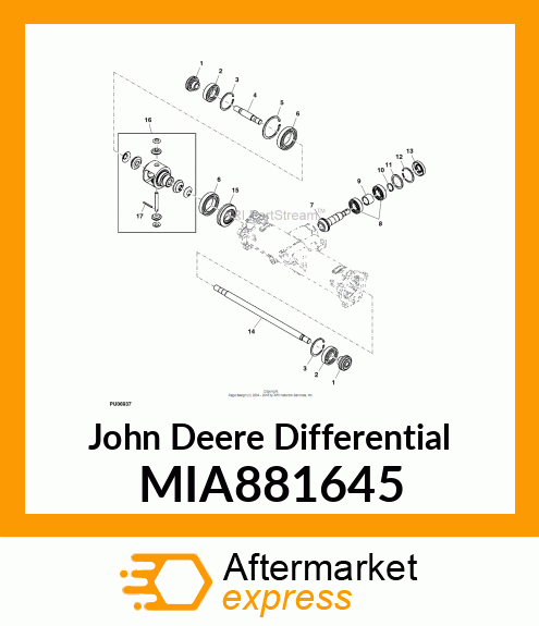 DIFF GEAR CMP MIA881645