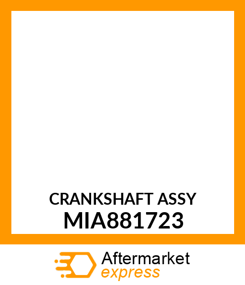 CRANKSHAFT ASSY MIA881723