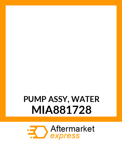 PUMP ASSY, WATER MIA881728