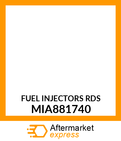 FUEL INJECTORS (RDS) MIA881740