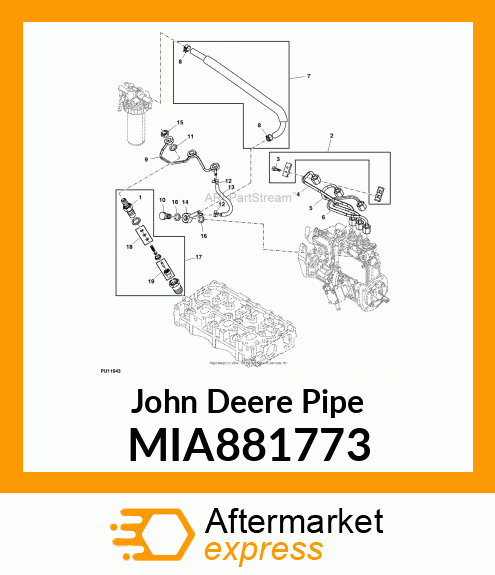 PIPE ASSY, FUEL OIL MIA881773