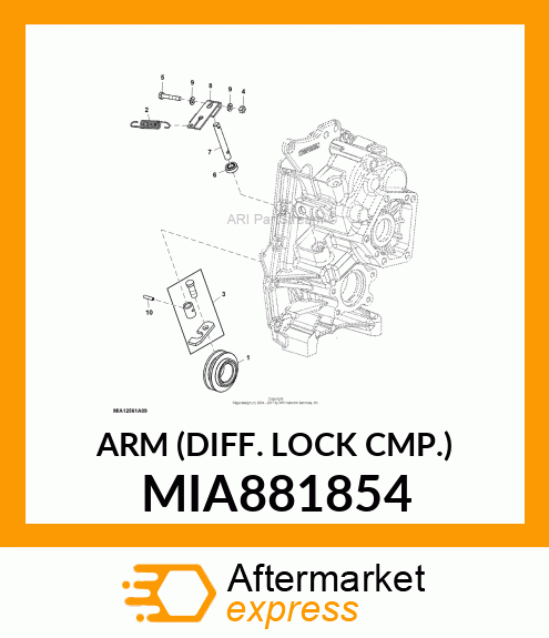 ARM (DIFF. LOCK CMP.) MIA881854