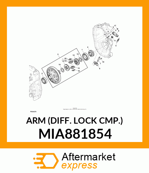 ARM (DIFF. LOCK CMP.) MIA881854