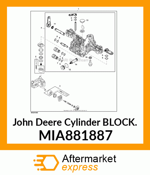 CYLINDER BLOCK ASSY MIA881887