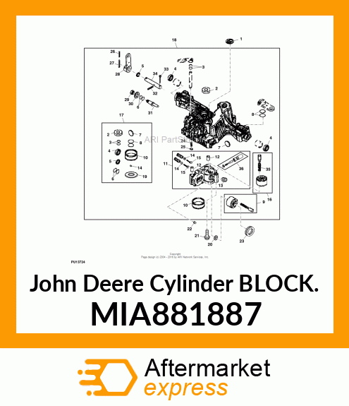 CYLINDER BLOCK ASSY MIA881887